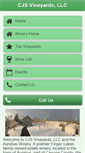 Mobile Screenshot of cjsvineyards.com